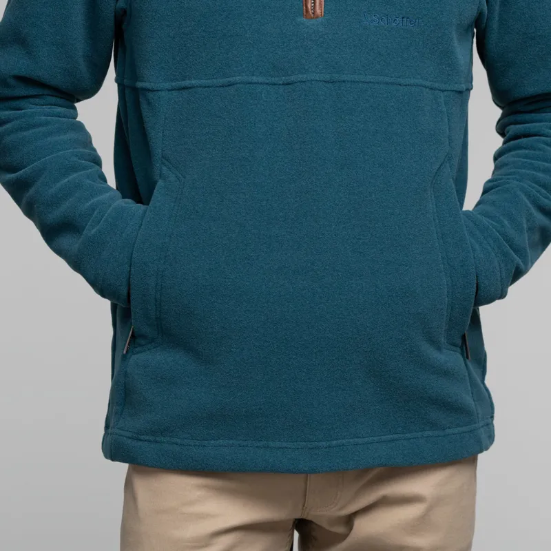 Schoffel Berkeley 1/4 Zip Fleece Dark Teal-4